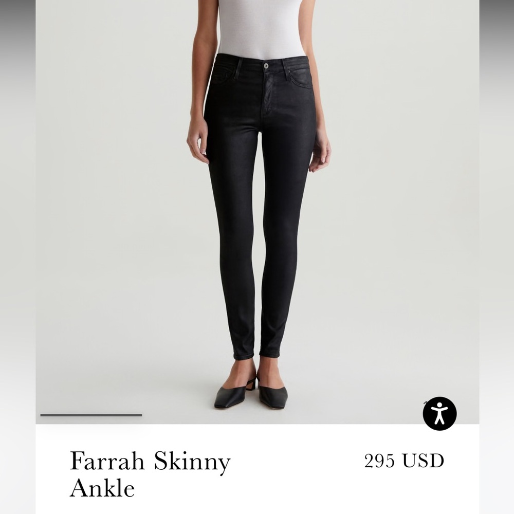 Farah Midnight Black Skinny Ankle Jeans